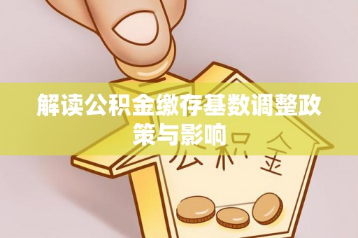 鹤峰解读公积金缴存基数调整政策与影响