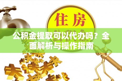 鹤峰公积金提取可以代办吗？全面解析与操作指南